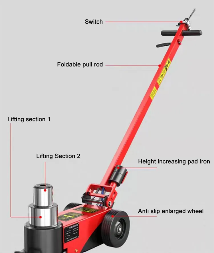Truck Horizontal Pneumatic Jacks Truck Horizontal Pneumatic Jacks